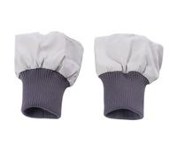 Inzegao 1 Pair Down Coat Windproof Cuffs Self Hand Sewing Thick Elastic Ribbed Cuffs for Puffer Jacket Sleeve, Dark Grey, Medium