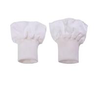 Inzegao 1 Pair Down Coat Windproof Cuffs Self Hand Sewing Thick Elastic Ribbed Cuffs for Puffer Jacket Sleeve, White, Small