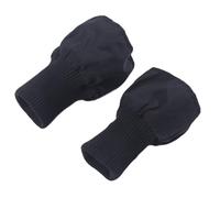 Inzegao 1 Pair Down Coat, Windproof Cuffs, Self-sewn, Thick, Elastic Ribbed Cuffs for Puffer Jacket Sleeves, black, S
