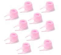 Inzegao 10 Pairs 1 Inch Width Flat Lace Shoelaces Replacement Laces for Women Sneakers Casual Shoes, Pink, 55.1 inch / 140 cm