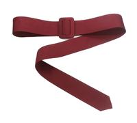 Inzegao 63" x 1.97" Trench Coat Belt Replacement No Hole Waist Band Fixed Buckle Tie Belt for Overcoat, Wine Red, One Size
