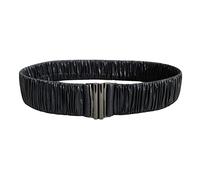 Inzegao Down Coat Elastic Waist Belt Puffer Jacket Winter Trench Coat Overcoat Parka Stretchy Belt Replacement, Black, length: 27 in