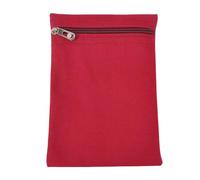 Inzegao Sew-In Inside Zipped Pockets for Jacket Coat Self-Stitched Hidden Inner Pocket for Phone Wallet Clothes Accessories, Red, 11.5 cm x 12 cm