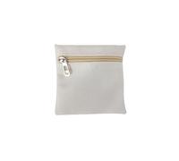 Inzegao Sew-In Inside Zipped Pockets for Jacket Coat Self-Stitched Hidden Inner Pocket for Phone Wallet Clothes Accessories, White, 15.5 cm x 21.5 cm