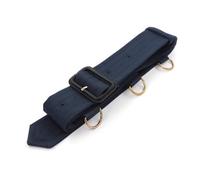 Inzegao Women Trench Coat Belt Replacement With Buckle Metal D Ring Decoration Wide Waistband Belt, Dark Navy Blue, One Size