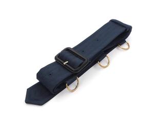 Inzegao Women Trench Coat Belt Replacement With Buckle Metal D Ring Decoration Wide Waistband Belt, Dark Navy Blue, One Size