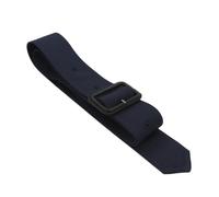 Inzegao Women Trench Coat Belt Replacement With Buckle Metal D Ring Decoration Wide Waistband Belt, No D Ring Navy Blue, One Size