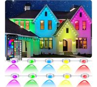 INZIDOL 100FT Permanent Outdoor Lights, IP67 Waterproof,for House Roof, Christmas, Holiday, Party, Daily Lighting, Smart RGB Outdoor Lights with Remote APP Control & DIY Scenes