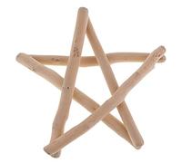 Inzopo 15/20CM Natural Driftwood Craft Five Point Star Ornaments Rustic Table Decorations Ornaments for Decorating, Creating and Embellishing - Wood, 20cm