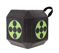 Inzopo 18-Sided 3D Cube Reusable Archery Target Constructed with Rapid Self Recovery XPE Foam for all Arrow Types - Green