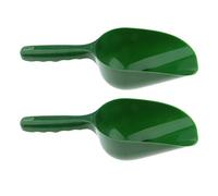 Inzopo 2Pcs/Set Plastic Handy Garden Scoop for Soil, Compost, Planting or Re-Potting Plants, Green - -