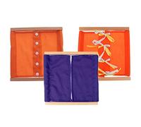Inzopo 3Pcs Montessori Educational Early Learning Dressing Box Kids Daily Life Gift