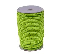 Inzopo 5mm 50m Fluorescent Reflective Guyline Tent Rope Nylon Cord Paracord for Outdoor Camping Hiking Tent Green 5mm x 50m