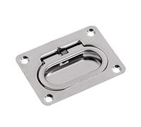 Inzopo 73 x 54mm Stainless Steel Spring Hatch Lift Pull Handle Recessed Fitting Marine Boat RV Sailing