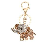 Inzopo Crystal Lucky Rhinestone Charms Elephant Pendant Key Chains Cute Purse Bag Gifts