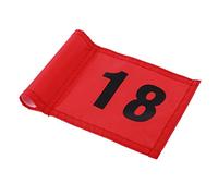 Inzopo Numbered 1/18 Professional Golf Putting Green Flag for Backyard Garden Golf Practice Sports Golfer Gift - 3 Colors Red with Number 18