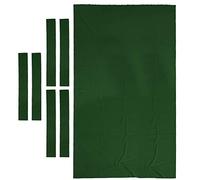 Inzopo Professional 7ft 8ft Pool Table Felt + 6 Felt Strips, Billiard Snooker Cloth Felt for 7 or 8 Foot Table, Study 0.9mm Thickness - 3 colors available 7ft Green