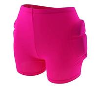 Inzopo Professional Ski Pants Snowboard Skating Hip Butt Protection Pad Compression Shorts for Adults/Child/Kids - Select Colors & Sizes Fushia XL