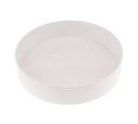 Inzopo Round Container Flower Bonsai Pot Vase Suiban Ikebana Plastic - White 28cm, as described