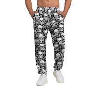 INZVKJLU Sweatpants for Men Joggers Pant 3D Printed Sports Pants Workout Pants with 2 Side Pockets, Style-145, XXL