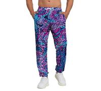 INZVKJLU Sweatpants for Men Joggers Pant 3D Printed Sports Pants Workout Pants with 2 Side Pockets, Style-143, Large