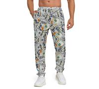 INZVKJLU Sweatpants for Men Joggers Pant 3D Printed Sports Pants Workout Pants with 2 Side Pockets, White-004, 3X-Large