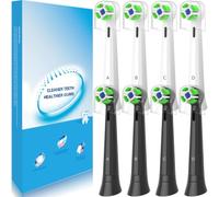 IO Brush Heads Compatible with Oral B IO 2 3 4 5 6 7 8 9 10 Electric Toothbrush, Sensitive Replacement Toothbrush Head (4 Black 4 White)