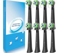 IO Brush Heads Compatible with Oral B IO Electric Toothbrush, Replacement Toothbrush Head for IO 2/3/3S/3N/4/4N/5/5N/6/6N/7/7N/8/8N/9/9N/10/My Way (8 Black)