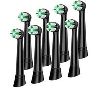 iO Brush Heads Compatible with Oral B iO Toothbrush Head, for iO 2 3 4 5 6 7 8 9 10 Series Electric Toothbrushes, Powerful Cleaning, Genuine Quality, 8 Black