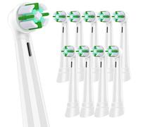 IO Brush Heads Compatible with Oral B iO Toothbrush Head, for Oral B iO 2 3 4 5 6 7 8 9 10 Series Electric Toothbrushes, Deeper Plaque Removal, White, 10 Pack