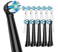 IO Brush Heads Compatible with Oral B iO Toothbrush Head, for Oral B iO 2 3 4 5 6 7 8 9 10 Series Electric Toothbrushes, Bristles Wrap Around The Teeth, Complete Plaque Removal, 12 Pack