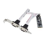 IO Crest 2 Port RS-232 DB9 Serial M.2 B+M Key XR17352 Chipset