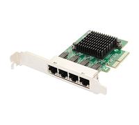 IO CREST 4 Port Quad Gigabit Ethernet PCI Express 2.1 PCI-E x4 Network Interface Card (NIC) 10/100/1000 Mbps Realtek Chipset SI-PEX24085