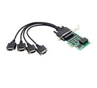 IO Crest 4-Port RS-232 Serial PCI Express 2.0 x 1 Controller Card with Terminal Block Adapter
