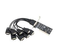 IO Crest 8 Port Serial DB9 RS-232 PCI Controller Card RDC C6238 Chipset