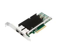 IO CREST PCIe Dual Port 10GB RJ45 Ethernet LAN Card with Intel X540 Controller, for Windows/Linux/ESX Servers, Compare to Intel X540-T2 (10 Gigabit, 2-Port 10G)
