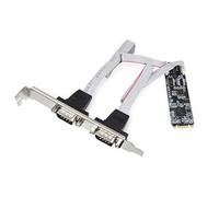 IO Crest RS-232 + RS-422/485 DB9 Serial M.2 B+M Key XR17352 Chipset