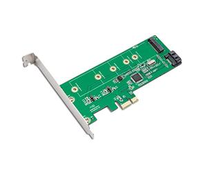 IO Crest SI-PEX50065 M.2 NGFF SATA 6G Port PCI-e x1 Card Solid State Drive with RAID