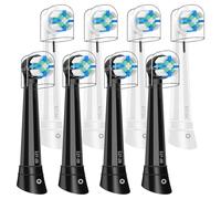 IO Replacement Heads Compatible with Oral b IO 2/3/4/5/6/7/8/9/10 Series Electric Toothbrush, Brush Heads Refills Compatible with Oral B IO for Teeth Clean (8 Black/White)