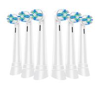 IO Replacement Heads Intelligent Compatible with Oral B iO 2 3 4 5 6 7 8 9 10 Series Electric Toothbrush, 6 Pack Brush Heads with Medium Bristles for Teeth Clean (White)