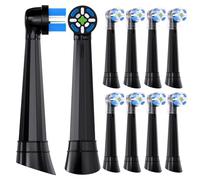 IO Replacement Toothbrush Heads Compatible with Oral B iO 2/3/4/5/6/7/8/9/10 Series Ultimate Clean Electric Toothbrush,10 Pack,Black