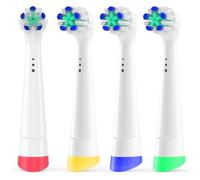 iO Sensitive Gum Care Toothbrush Heads Compatible with Oral-B iO Series | 4pcs Replacement Brush Heads Refills for Braun Oral B iO 2/3/4/5/6/7/8/9/10/My Way, Soft Bristles for Gentle Care, White