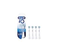 iO Ultimate Clean Electric Toothbrush Head, Twisted & Angled Bristles for Deeper Plaque Removal, Pack of 4 Toothbrush Heads, White