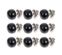 IOBIDDYS 10pcs Modesty Pins Hidden Buttons for Women Black Collar Snap Buttons with Small and Compact Design to Prevent Peeping Elegant All-match Style Metal and Pp Material