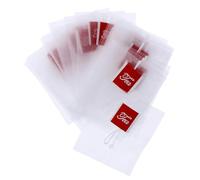 IOBIDDYS 200pcs Disposable Small Nylon Tea Filter Bags 5.8cm X 7cm Triangular Seal Filter Bags for Loose Leaf Tea Fruit Herbal Infusers Suitable for Home and Travel Use