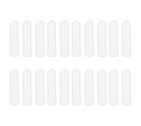 IOBIDDYS 20pcs Plastic Inhalers Refillable and Easy to Carry Empty Aromatherapy Essential Oil Tubes Lightweight for Sinus Relief and Allergy Care