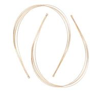 IOBIDDYS 2pcs Elegant Gold Metal Hair Headband for Women, Multi-layered Design with Stretchy and Comfortable Fit, Minimalist Jewelry Accessory for Weddings and Daily Wear