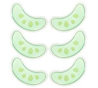 IOBIDDYS 6 Pairs Reusable Eye Cooling Mask Patches for Natural Double Eyelid Enhancement, Plastic Material, for Resting at Home Or Traveling, Soothing Cold Packs for Eyes to Reduce
