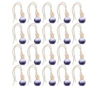 IOBIDDYS Air Oil a 20pcs Hanging Freshener Car Reusable Essential in Diffuser Bottle Black Glass with Cotton Rope 8ml Capacity Pendant and Creating a Romantic Atmosphere Interior