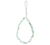 IOBIDDYS Crystal Phone Chain Decorative Pendant for Mobile Phone and Bag | Lightweight Green Crystal, Easy to Install with Fixing Rope, Stylish Delicate Creative Accessory